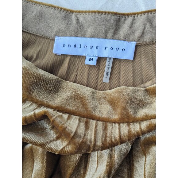 ENDLESS ROSE - Gold Velvet Skirt, Stunning - Picture 1 of 4